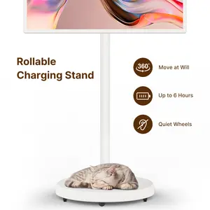 Interactive 24 Inch Standby Me Smart Television Monitor In-cell LCD 1080p Portable Touch Screen Rotating TV With Android 12