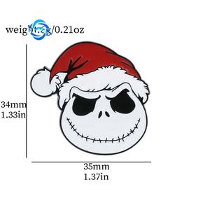 Europeo y americano Halloween <span class=keywords><strong>horror</strong></span> Rosa Mini cabeza creativa aleación broche accesorio ropa bolsa adorno diario - Product Image 4