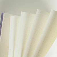 Cahier d'exercices personnalisé sans date Couverture PP Papier à pointillés Fournitures scolaires de bureau Cahier à spirale