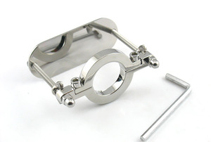 Clip testiculaire de dispositif de compression de scrotum d'acier inoxydable pour les outils de sexe d'esclave adulte de sablier de pénis de retenue masculin - Product Image 3
