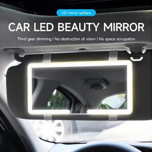 Cosmetic <b>Mirror</b> Led Rechargeable for <b>Car</b> Interior Decoration Visor <b>Cars</b> Trucks SUVs All Vehicles <b>Car</b> Sun Visor <b>Mirror</b> - Product Image 6