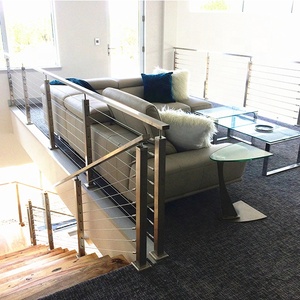 DAIYA prix par pied pour rambarde de câble avec poteau en <span class=keywords><strong>alu</strong></span> avec <span class=keywords><strong>balustrade</strong></span> de câble de fil noir - Product Image 6