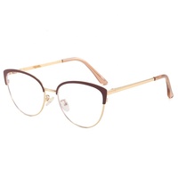 Monture de lunettes anti-lumière bleue œil de chat personnalisée, tendance et à la mode, certifiée ISO9001 CE pour un usage quotidien, le bureau et l'utilisation d'ordinateurs