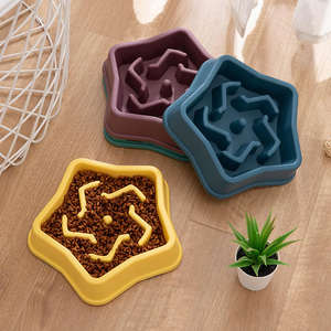 Lynpet Fábrica Direto Plástico Anti-asfixia Pet Lento Comer Prato Tigelas De Comida De Gato Alimentador Lento Tigela Do Cão - Product Image 3