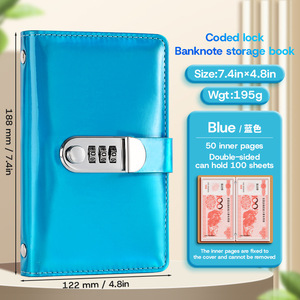 Titulaire du certificat de dépôt Portefeuille en espèces holographique avec verrouillage par mot de passe Gestion de patrimoine Stockage Livre de cartes bancaires - Product Image 5