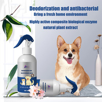 Spray désodorisant pour animaux de compagnie, parfum naturel biologique OEM, éliminateur de taches et d'odeurs, éliminateur d'odeurs d'urine d'animaux de compagnie