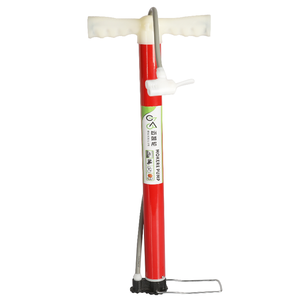 Mini pompe à vélo portable avec adaptateur de valve Presta Pompe à pied à base en acier à buse polyvalente-pour les cyclistes - Product Image 3