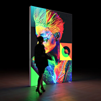 Boîte à lumière grand format étanche et extensible avec LED haute luminosité pour façades de bâtiments et enseignes publicitaires de rue
