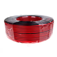 Câble de haut-parleur torsadé rouge et noir en cuivre OFC/CCA 18/20/24 AWG |   Câble audio plat |   Câble flexible à double brin pour ordinateur HDTV