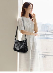 Promoción de Bolsos de Mano de Diseño de Lujo, Alta Calidad y Moda para Mujer, Bolsos de Hombro de Cuero PU para Damas - Product Image 2