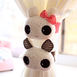 Gancio per Tende Regolabile a Forma di <span class=keywords><strong>Panda</strong></span> in Peluche con Imbottitura in Cotone PP - Product Image 1