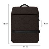 Sac à dos structuré pour ordinateur portable, sac de voyage unisexe avec rembourrage des épaules pour conférences professionnelles