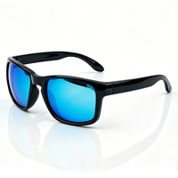 Lunettes de soleil de course et de plage UV400 légères à monture rectangulaire et verres bleu glace, vente en gros