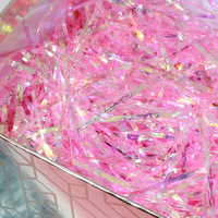 Déchets de raphia irisé Aurora en vrac pour emballage décoratif de boîtes cadeaux de la Saint-Valentin