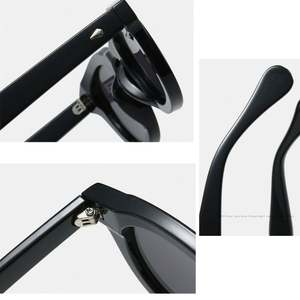 Gafas de Sol Redondas Multicolores Personalizadas con Logotipo 2025, Gafas de Sol Ovaladas con Marco Grueso UV400 para Hombre y Mujer - Product Image 6