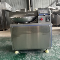 Machine à découper la viande commerciale 125L, très demandée, pour la transformation de la viande, la fabrication de saucisses, les boulettes de viande et les aliments surgelés