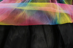 Vestito Tutu per Bambine con Stampa <span class=keywords><strong>Scheletro</strong></span> Vampiro per Halloween e Pasqua, Top Nero con Gonna in Tulle Arcobaleno, Ecologico per Bambini - Product Image 5