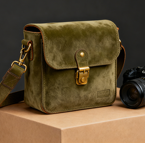 Nhà Sản Xuất Tùy Chỉnh Độn Vai Túi Máy Ảnh Trường Hợp Da Lộn Da Dslr Chèn Túi Máy Ảnh Mềm Túi Messenger Túi - Product Image 5