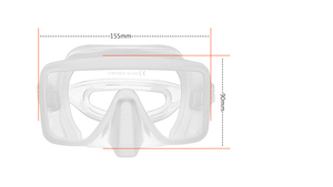 Aloma New Adult Rimless Máscara De Mergulho De Baixo Volume Máscara De Mergulho De Silicone Líquido Grande Campo de Visão Anti-Nevoeiro Máscara De Vidro Temperado - Product Image 6