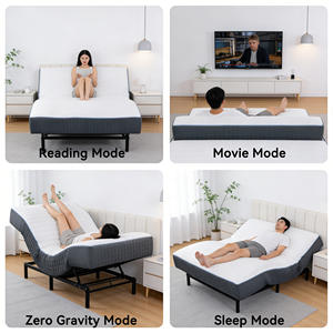 Colchón de Espuma Viscoelástica Inteligente Ajustable de Lujo, Alta Densidad, Transpirable, Hipoalergénico, Doble Control, Capacidad de 300 kg, 26 cm, para Dormitorio - Product Image 4