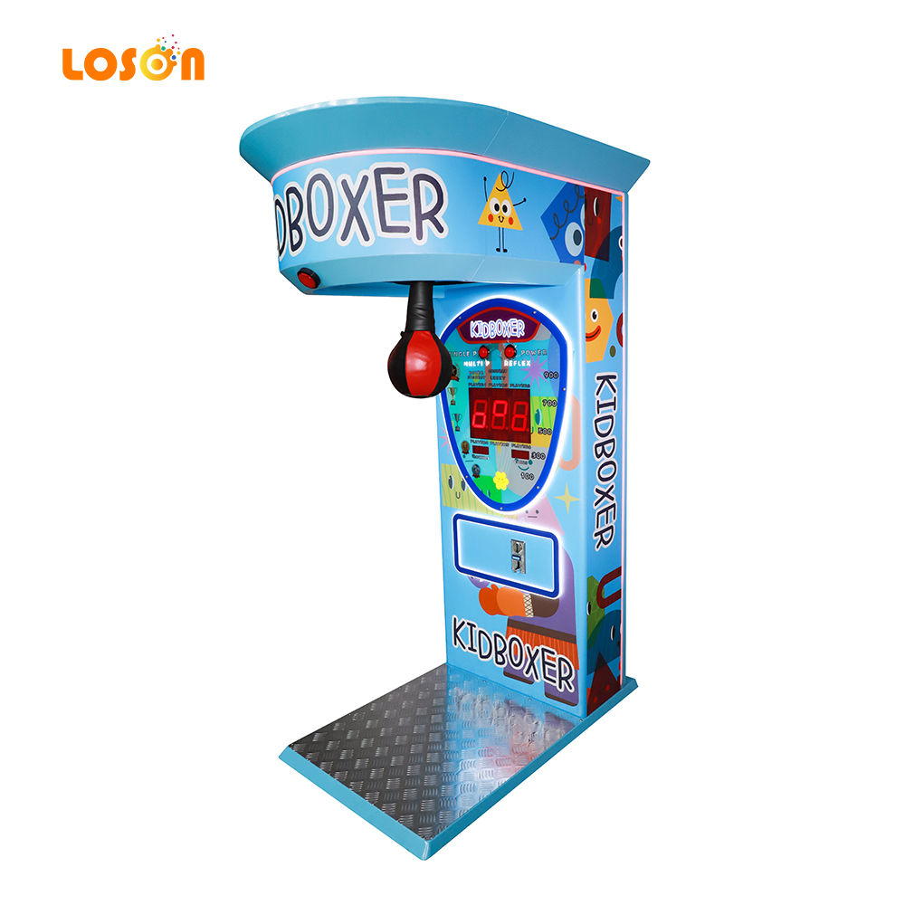Blue kids boxing machine