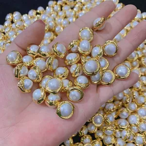 Trendy Golden Edging Sell Stone Making DIY Bracelet Jewelry Finding Connector