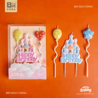 Neue beliebte Schloss form Cake Topper Kerze Castle Cake Plaque Candle