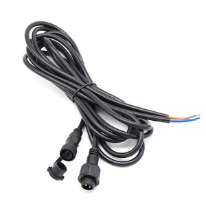 Câble connecteur M12 avec capuchon anti-poussière étanche 2 3 4 5 6 7 8 cœurs pour éclairage LED, alimentation CC, en PVC - Product Image 1