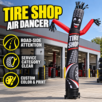 Danseur gonflable personnalisé pour promotion de magasin d'auto-service, affichage publicitaire routier, marketing de marque, vente en gros