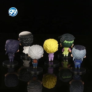 ตุ๊กตาของเล่นตกแต่งเค้กรูปลมสีทอง6ชิ้นจากการผจญภัยของ jojo bucciarati <span class=keywords><strong>mista</strong></span> ของเล่น - Product Image 5