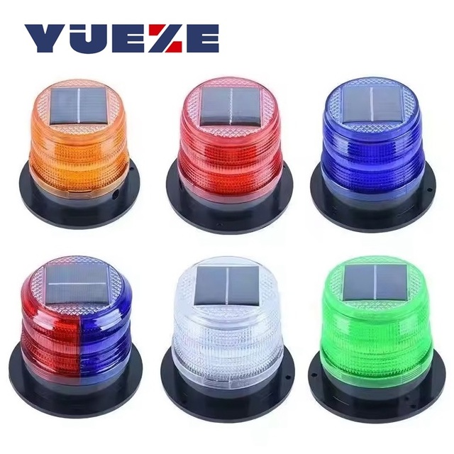 Solar Power Warning Flash Beacon Light Sensor Emergency Indicator LED Lamp Car Truck Traffic Safety Light Magnet Ceiling Light