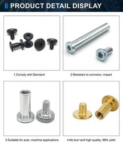 M5 Chicago ràng buộc vít cho trang trí và sửa chữa Da Craft vành đai Túi Giày PURSE bookbinding Brass Chicago bu lông - Product Image 3