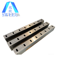 Lames de broyeur en plastique personnalisables de haute qualité 55-60 HRC, longue durée de vie, pour machine de recyclage