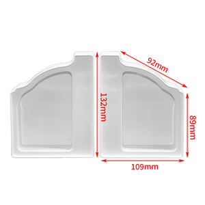 Capuchon d'extrémité d'arrêt de gouttière en <span class=keywords><strong>Pvc</strong></span> de qualité supérieure 5.2 pouces raccord de tuyau système de toit raccord de gouttière en plastique - Product Image 3