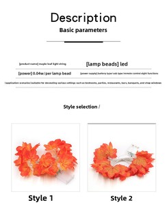 Guirnalda de Luces LED Cálidas Blancas en Forma de Flor, 3m/6m de Longitud, Decoración para Halloween, Acción de Gracias, Otoño, Hogar, Jardín y Fiestas - Product Image 6