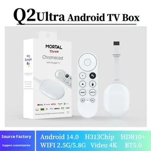 กล่องรับสัญญาณทีวีแอนดรอยด์5g 4K พร้อมตัวประมวลผลสี่คอร์ H313ความถี่คู่ Q2Ultra สินค้าต่างประเทศ - Product Image 2