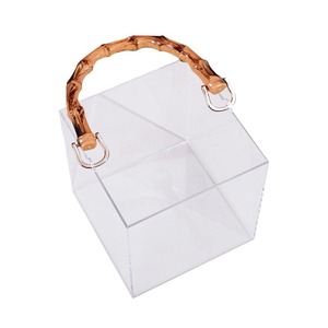 KEJEA Élégante Boîte de Présentation Florale en Acrylique Lavable et Écologique avec Poignée Dorée, Facile à Assembler pour la Vente au Détail Moderne et Transparente - Product Image 5