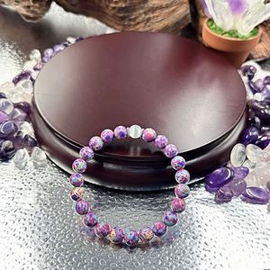 Natural Stone Healing Crystal <b>Bracelet</b> Healing Energy Gemstone Women <b>Bracelet</b> Stone Rhodolite <b>Beads</b> Jewelry <b>Bracelets</b> - Product Image 4