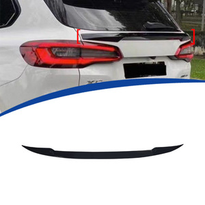 Bmw Rear Spoiler Abs <b>Black</b> Adhesive Type For X5 E70 Trunk <b>Wing</b> Shaped - Product Image 1