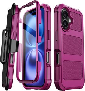 Vente en gros étui robuste pour téléphone portable étui de béquille Defender <span class=keywords><strong>Armor</strong></span> Cover pour <span class=keywords><strong>Iphone</strong></span> 16/15/14/<span class=keywords><strong>13</strong></span>/12/11 avec clip de ceinture - Product Image 1