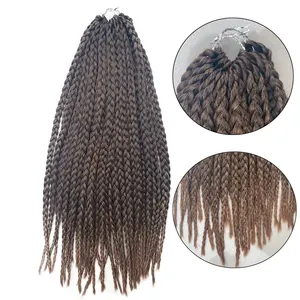 Шкатулка косичка высокое качество плетение волос Синтетические вязаные волосы коричневые светлые серые бордовые Омбре