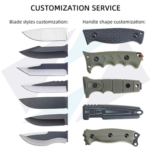 OEM đen Stonewash lưỡi bushcraft jagdmesser Nylon xử lý full-tang ngoài trời săn bắn chiến thuật cố định lưỡi dao với vỏ bọc - Product Image 4