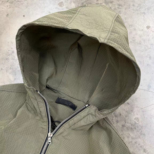 Clothing Manufacturer Custom Logo Elastic Cuffs Hooded Zipper Nylon Waterproof Ripstop <strong>Cycling</strong> <strong>Mens</strong> Windbreaker <strong>Jacket</strong> - Product Image 3