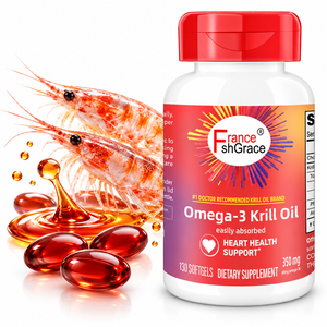 Complément alimentaire à haute puissance d'huile de krill oméga 3 Shecome avec huile de poisson pour la santé cardiaque des femmes et des hommes, 130 gélules d'huile de krill oméga 3 - Product Image 1