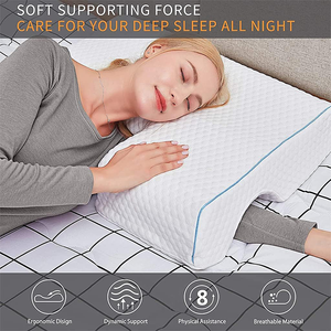 Hot Sale Arched Cuddle <strong>Pillow</strong> Memory Foam Bed Sleeping Couples Lovers <strong>Pillow</strong> - Product Image 2