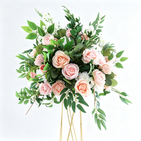 Boule de fleurs artificielles style simple, vente en gros, ornement floral pour la maison, les mariages et les fêtes