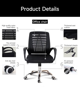 Chaise <span class=keywords><strong>de</strong></span> bureau <span class=keywords><strong>ergonomique</strong></span> pas cher exécutif moderne exécutif <span class=keywords><strong>tabouret</strong></span> réglable maille chaise d'ordinateur pivotant sur roulettes pour les maux <span class=keywords><strong>de</strong></span> <span class=keywords><strong>dos</strong></span> chaise - Product Image 6