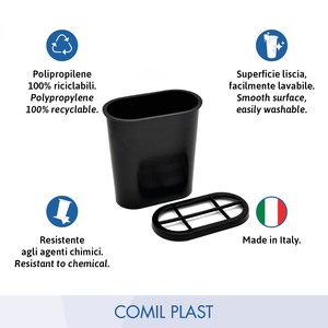 Pots à fleurs de cimetière en plastique de style européen de haute qualité COMIL PLAST O1214, fabriqués en Italie, bronze intérieur - Product Image 4