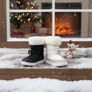 OZKIZ Korean Kids Premium Winter Fur Lined Ankle <b>Bootie</b> Anti-Slip Fashion Boots for Girls 2-7 Years Wholesale - Product Image 3