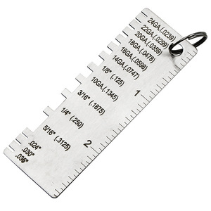 Jauge d'inspection de soudure en acier inoxydable, outil de mesure d'épaisseur en aluminium et plastique, instrument multi-matériaux pour l'inspection des soudures - Product Image 2